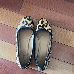 Madewell cheetah flats - size 8
